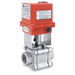 EL-255FS, 3 Piece Electric Automation Ball Valves 110 VAC, Fire Safe, Full Bore , 2000/1500 psi